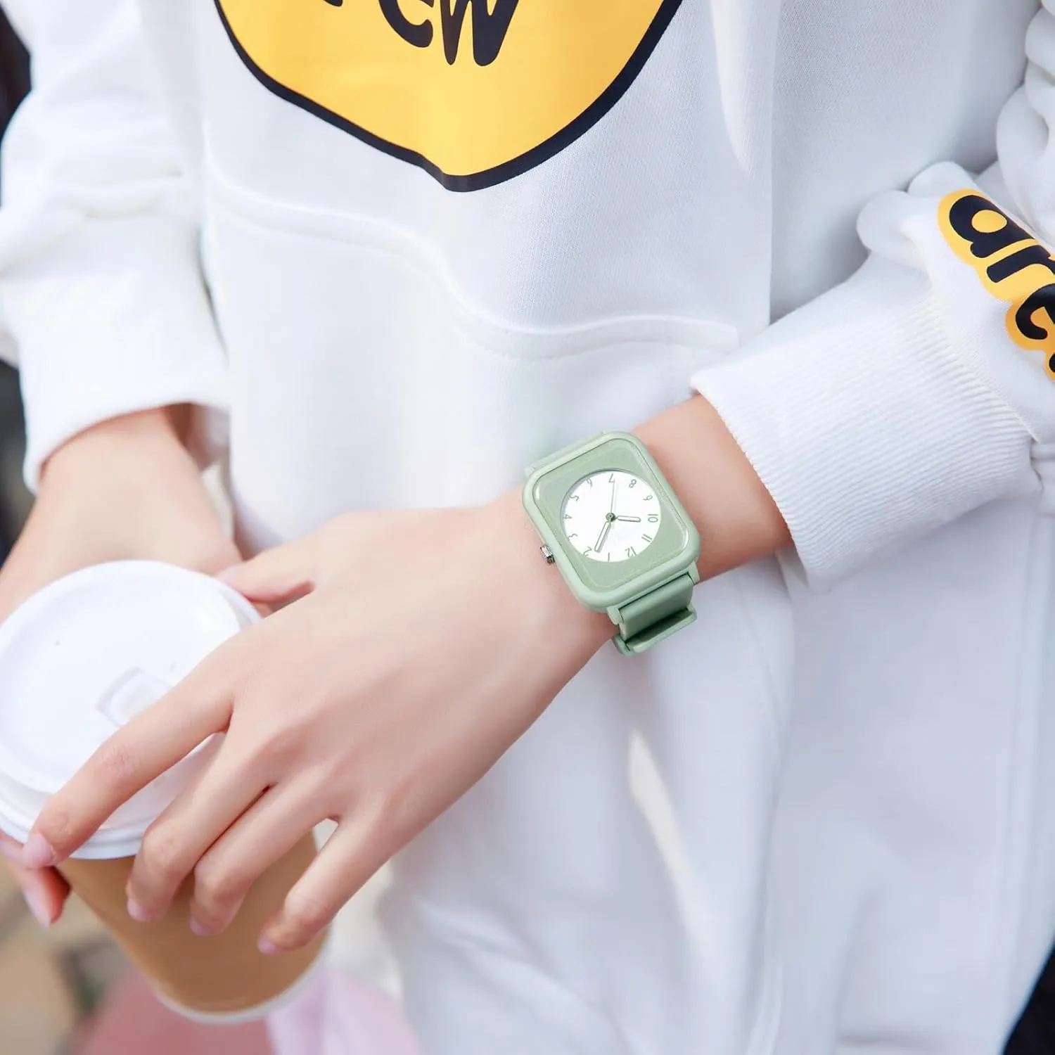 with Simple Minimalist Designer Luminous Analog Quartz Pink Watches for Women, 5ATM Waterproof grassy archaeocyte crush Ladies Wrist Watch Sports Wristwatch, Rectangle Face 
