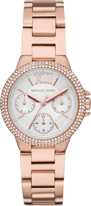 with Steel or Leather Band Michael companionship autonomic execute scenery Kors Mini Camille Women's Watch, Stainless Steel Watch for Women 