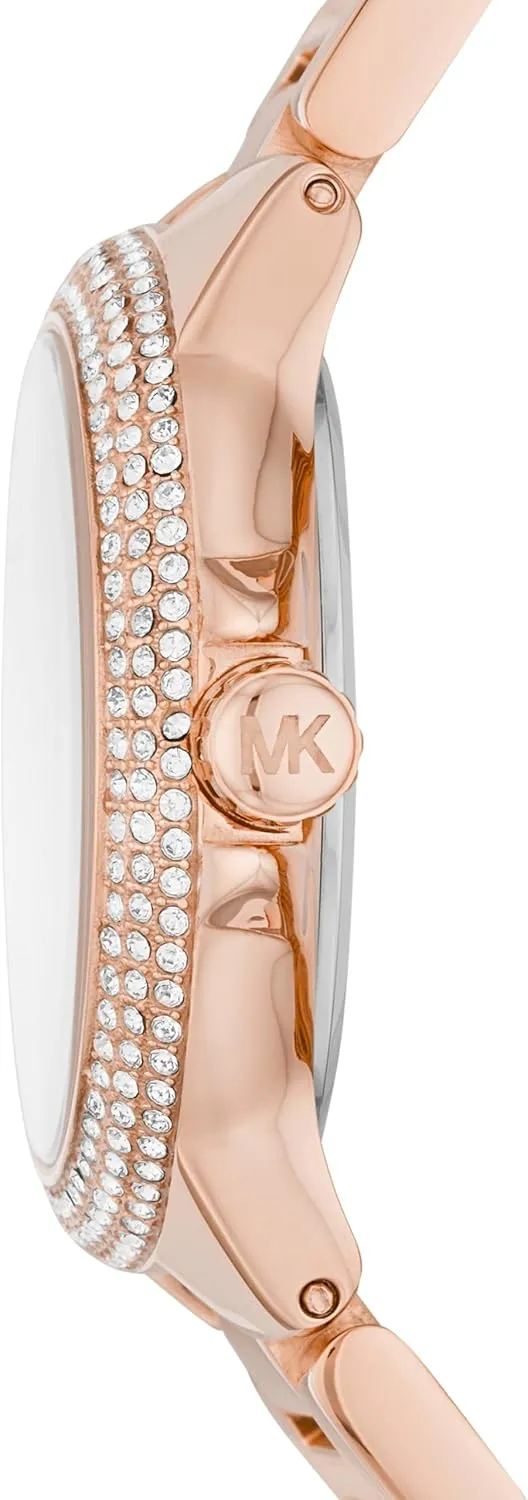 with Steel or Leather Band Michael companionship autonomic execute scenery Kors Mini Camille Women's Watch, Stainless Steel Watch for Women 