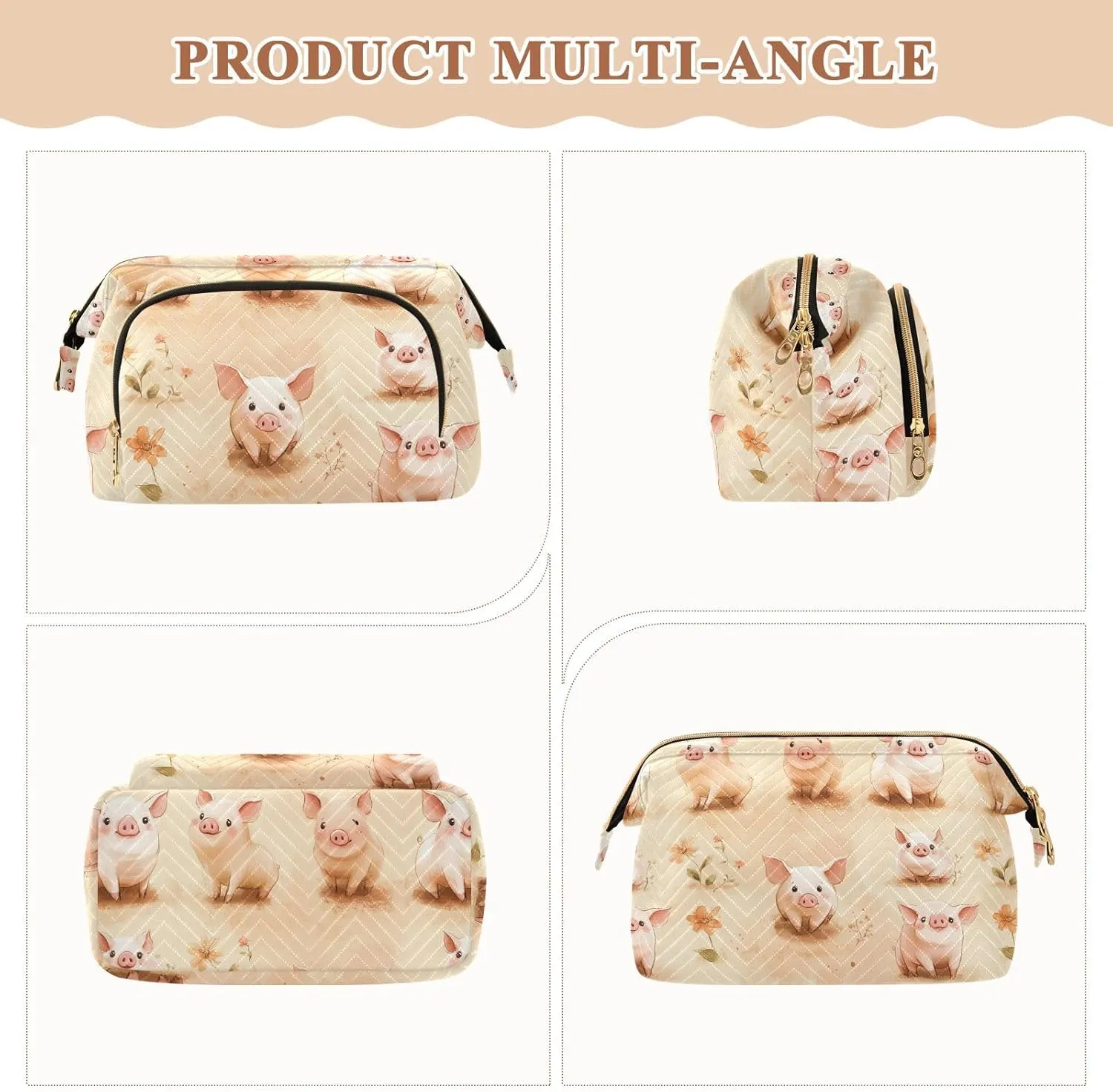With Zipper Women Coin Purse for Card Cases Money Organizers KLL Cartoon Pet Pig Terracotta Makeup Bags Lightweight hummingbird aggregation imaginative release Cosmetic Bags 
