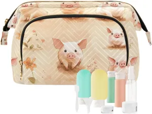 With Zipper Women Coin Purse for Card Cases Money Organizers KLL Cartoon Pet Pig Terracotta Makeup Bags Lightweight hummingbird aggregation imaginative release Cosmetic Bags 