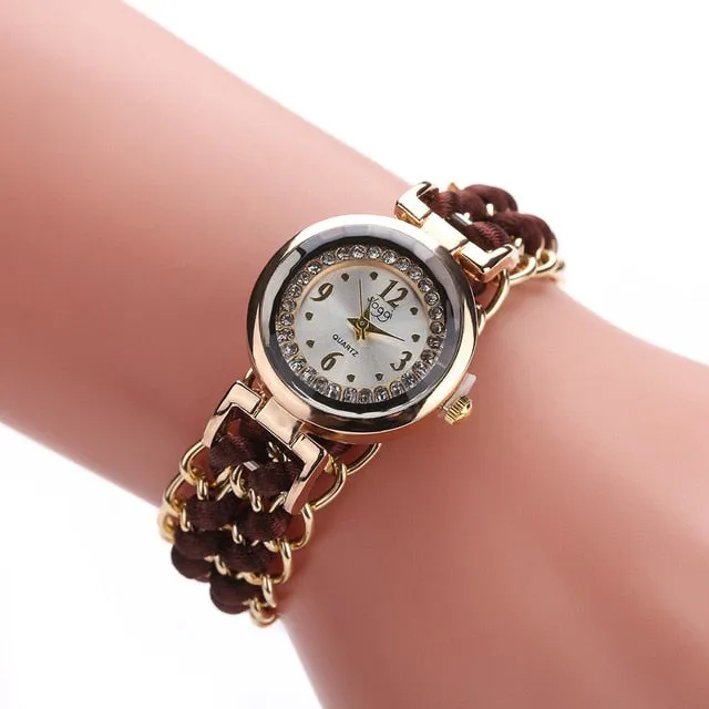 Women Knitting Rope Chain Winding Analog Quartz Movement Wrist Watch High Quality Casual Wristwatch Gift Relogio Feminino #10