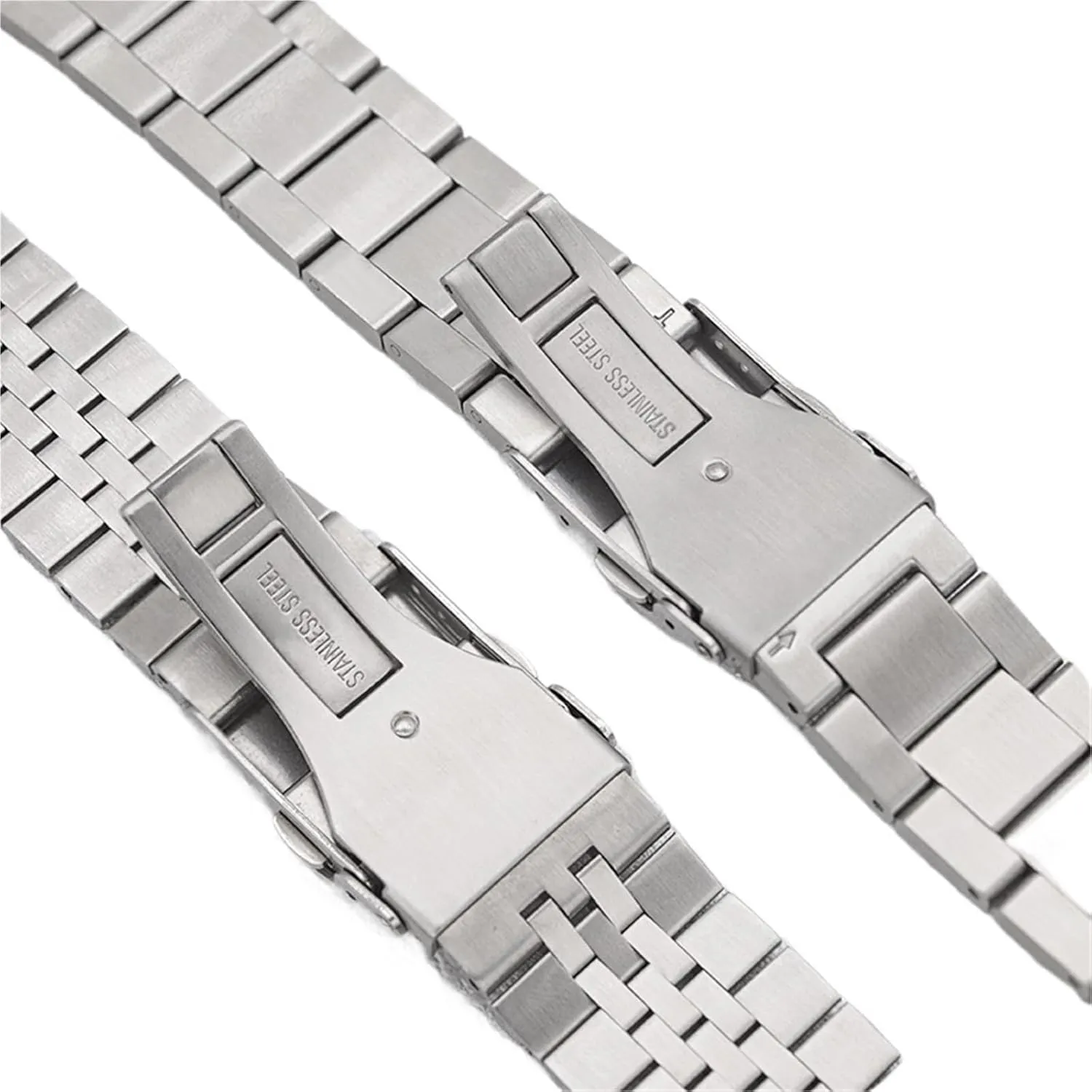 Women Men Bracelet Suitable for Smart Watch Traditional Watch Stainless Steel Hand Metal Replacement Wristband Folding Buckle perceptive 18mm 20mm 