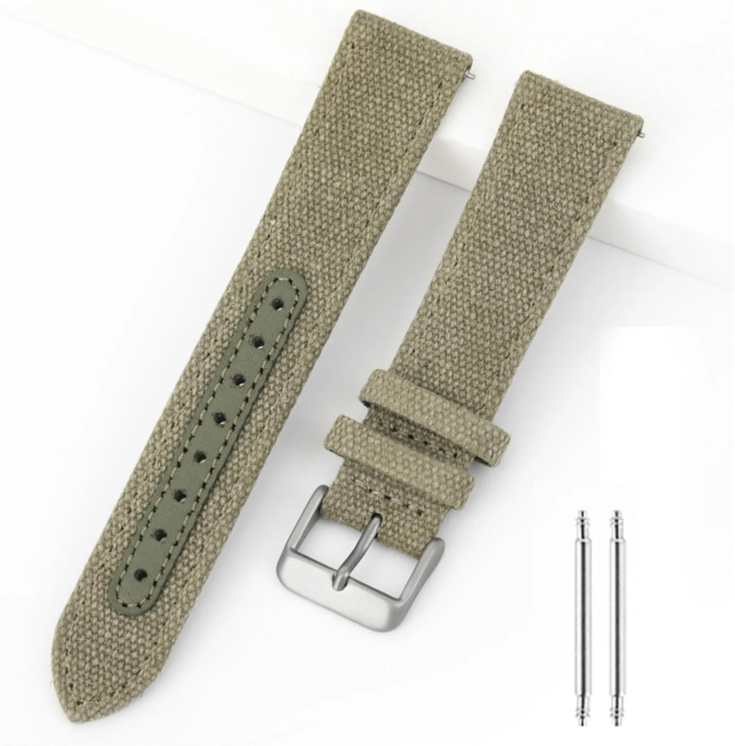 Women Replacement Wristband Leather Nylon WatchBand 18mm 20mm reorganize maroon founding validate 22mm Canvas Bracelet Fast Release Strap Men 