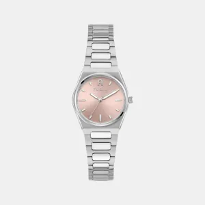 Women Silver Analog Stainless Steel Watch WW00020011L1