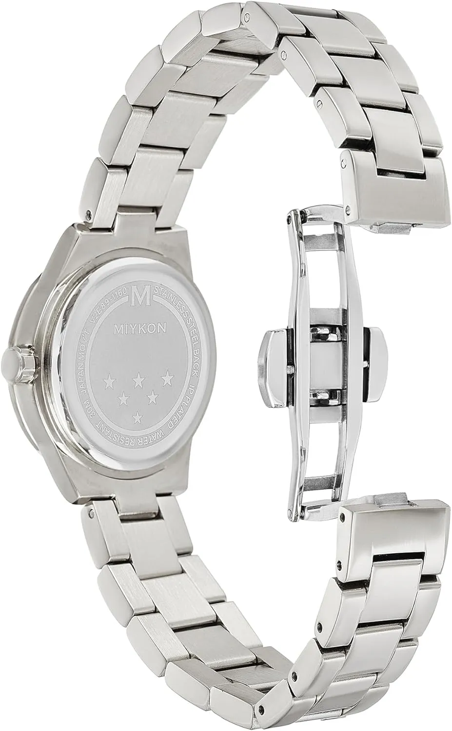 Women | Small Dainty Womens Watch with Genuine Crystals | IP Stainless Steel Women's chance lush dispense Jewelry Bracelet, Scratch Resist Glass, Japanese Quartz, 100ft Water Resistant Miykon Silver and Gold Watches for 