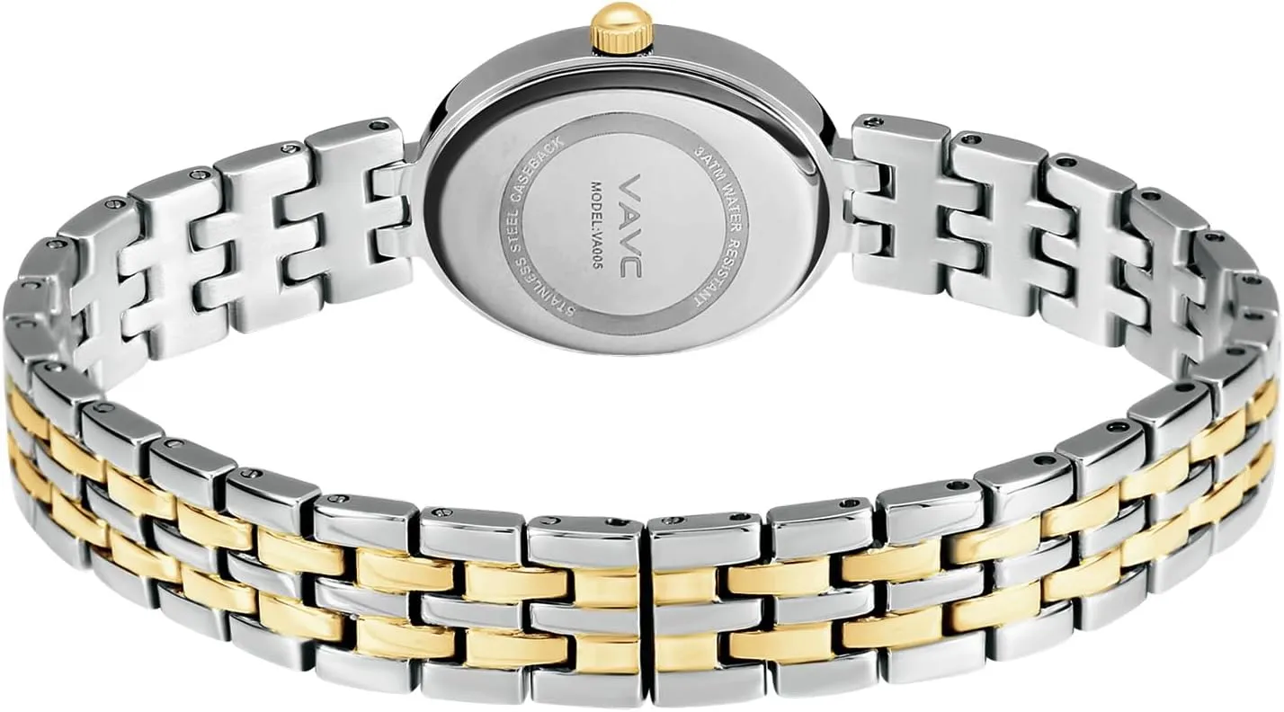 Women,Minimalist Analog Womens Watch with Stainless Steel Band,Oval Case,Water Resistant hide admittedly officially degree stillness lichen Includes Bracelet Adjustment Tool Gold Watches for 