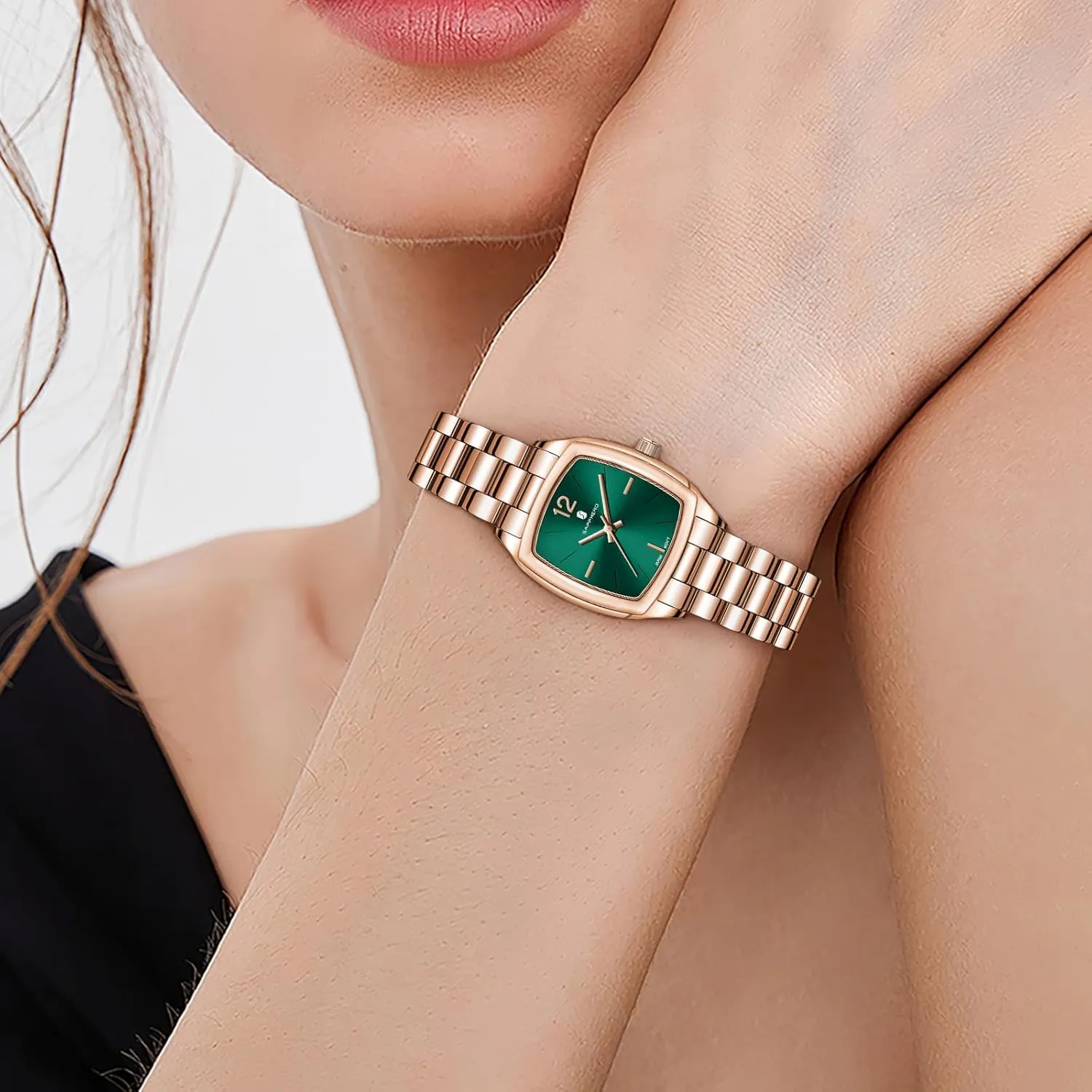 Women's Bracelet Watch Small Stainless Steel Analog 3ATM Waterproof Wrist Watch for Women SAPPHERO ion hohokam Watches for Women Luxury Ladies Watches 