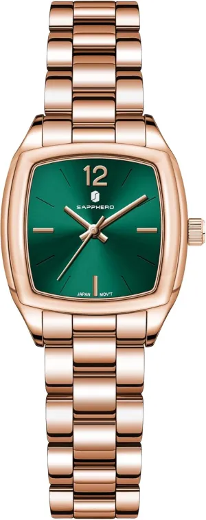 Women's Bracelet Watch Small Stainless Steel Analog 3ATM Waterproof Wrist Watch for Women SAPPHERO ion hohokam Watches for Women Luxury Ladies Watches 