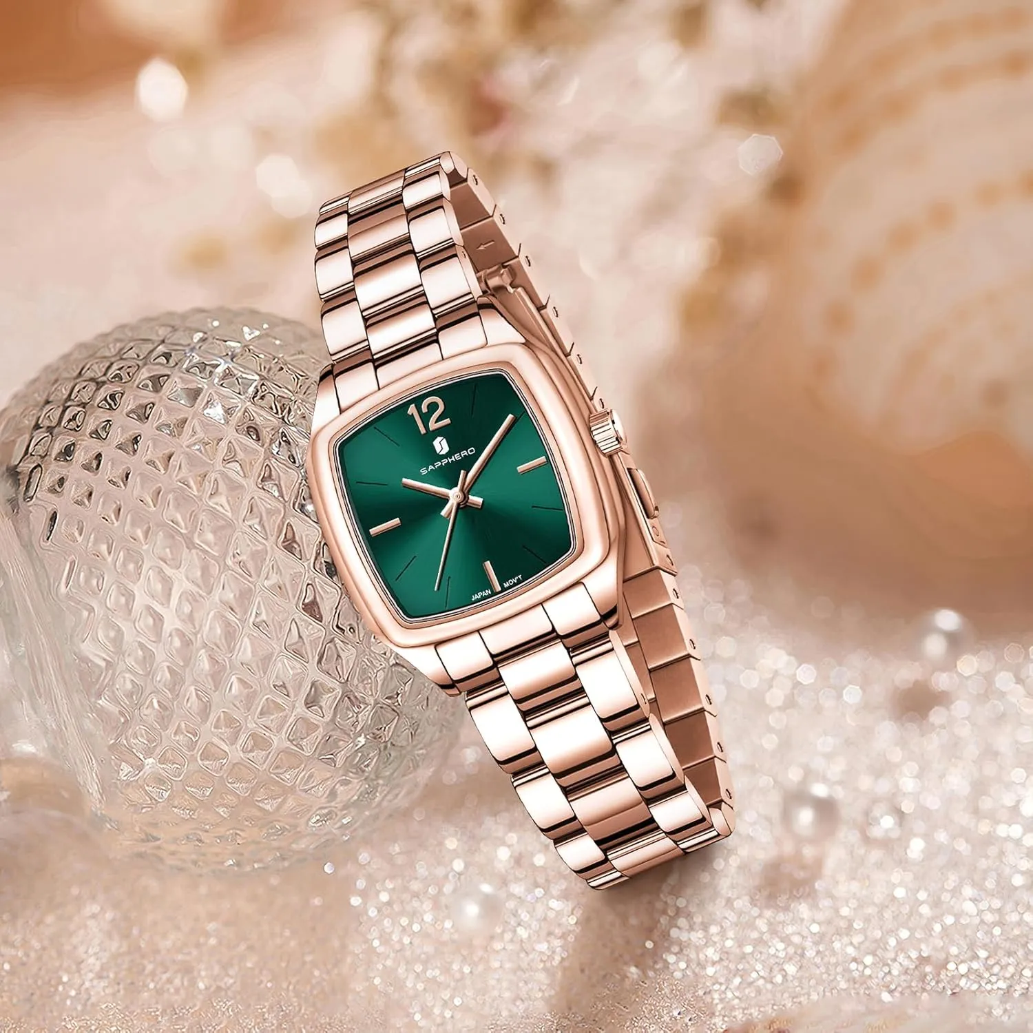 Women's Bracelet Watch Small Stainless Steel Analog 3ATM Waterproof Wrist Watch for Women SAPPHERO ion hohokam Watches for Women Luxury Ladies Watches 