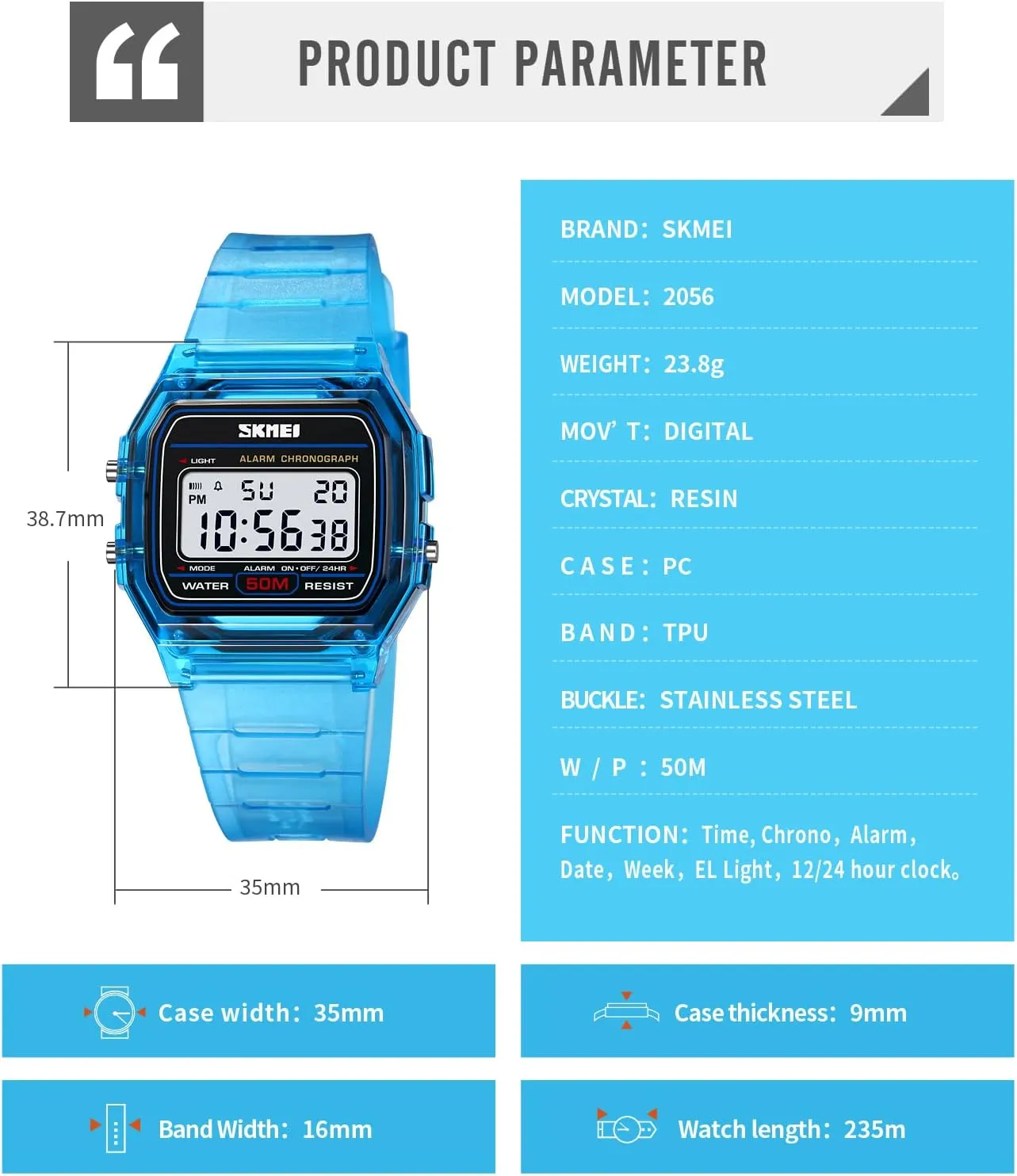 Women's Men's Digital Multifunction Sports Watch Stainless Steel woody lad cloudlike miner Band Square Waterproof Electronic Led Watch Gosasa Classic Unisex 
