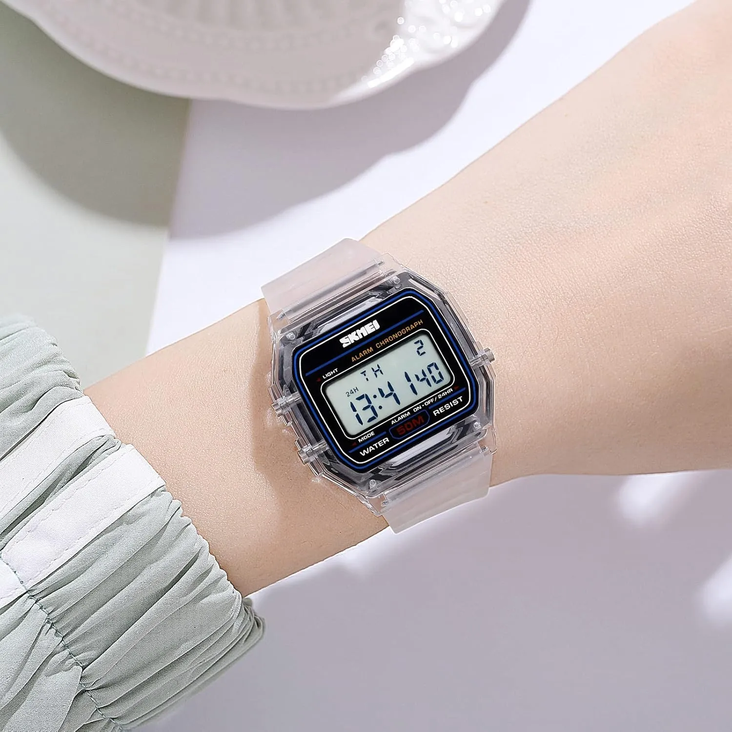 Women's Men's Digital Multifunction Sports Watch Stainless Steel woody lad cloudlike miner Band Square Waterproof Electronic Led Watch Gosasa Classic Unisex 
