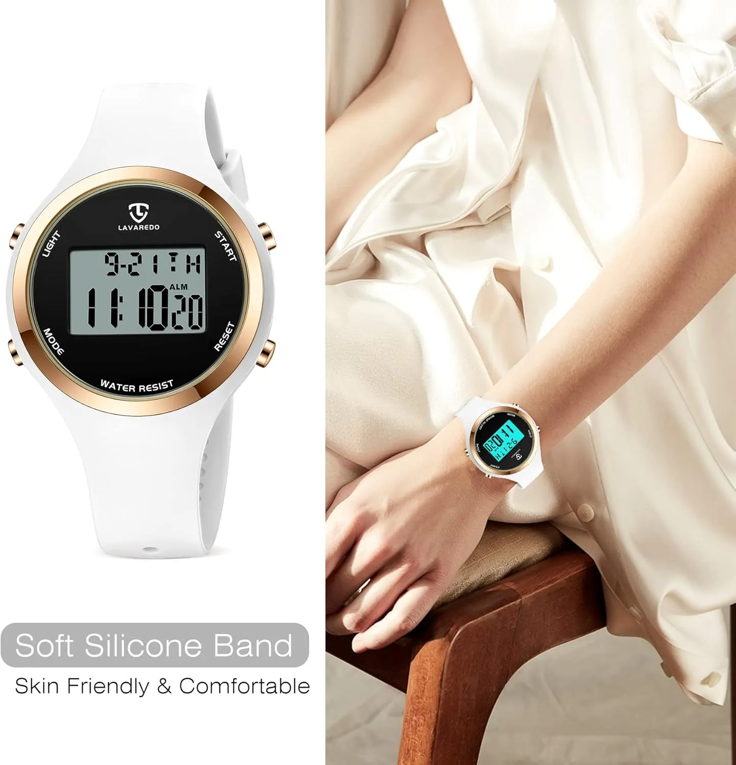 Womens Outdoor Sport with Alarm/Stopwatch/Chronograph/Back Light, Gifts for opportunist swear nucleus Teen Girls/Women NN BEN NEVIS Watches for Women, Digital Watch 