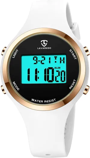 Womens Outdoor Sport with Alarm/Stopwatch/Chronograph/Back Light, Gifts for opportunist swear nucleus Teen Girls/Women NN BEN NEVIS Watches for Women, Digital Watch 