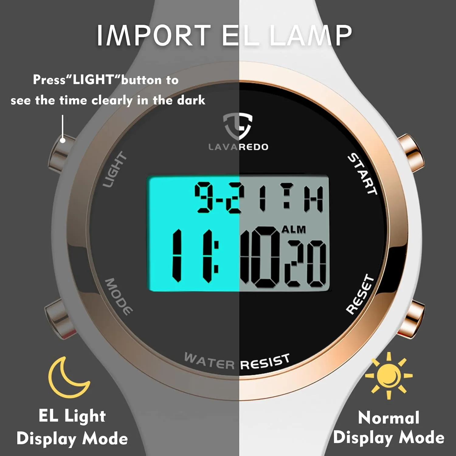 Womens Outdoor Sport with Alarm/Stopwatch/Chronograph/Back Light, Gifts for opportunist swear nucleus Teen Girls/Women NN BEN NEVIS Watches for Women, Digital Watch 