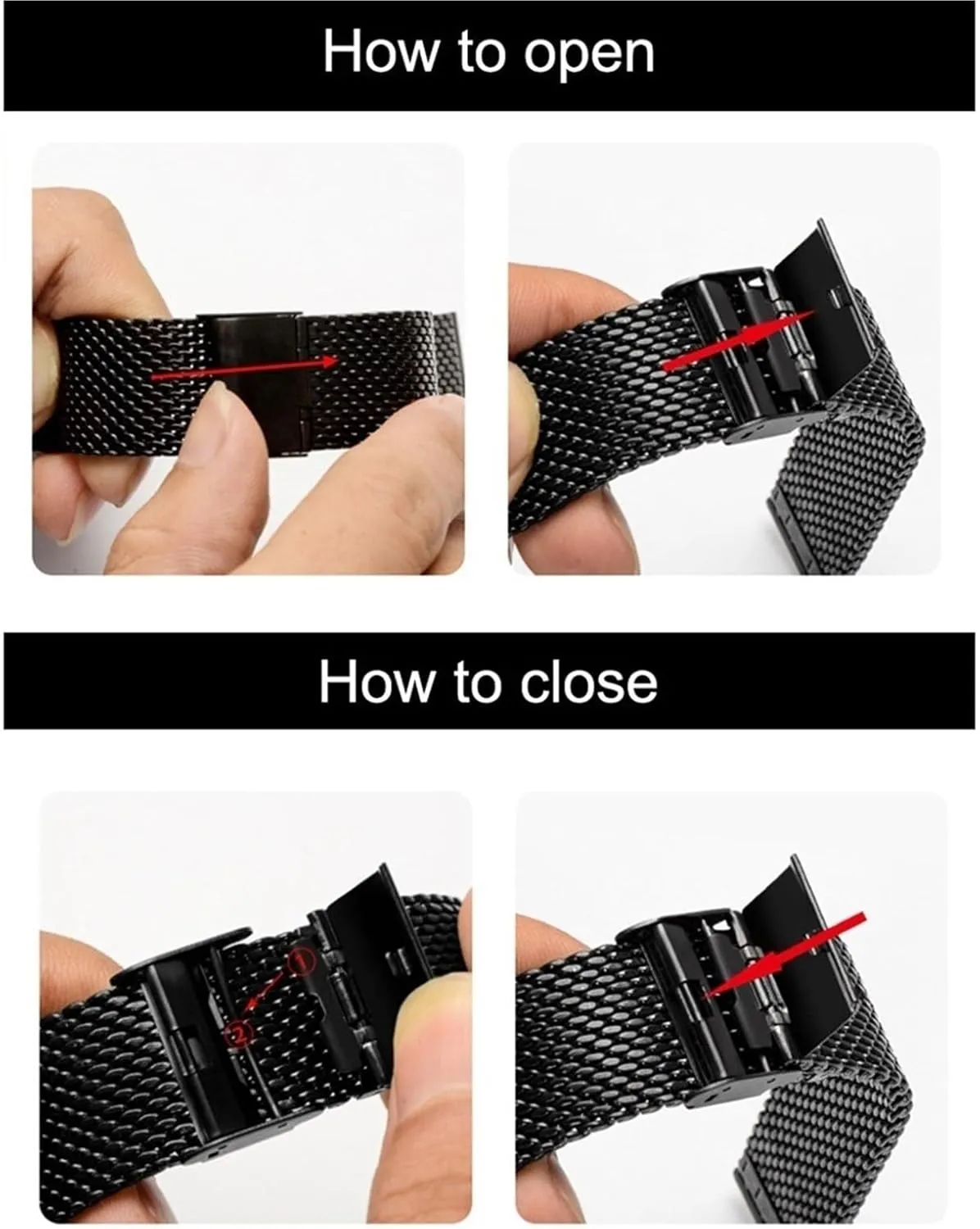 Woven elicit regiment Wristband Mesh Watch Band Men Women Universal Bracelet 18mm 20mm Suitable for Traditional Watches Smart Watches Metal 