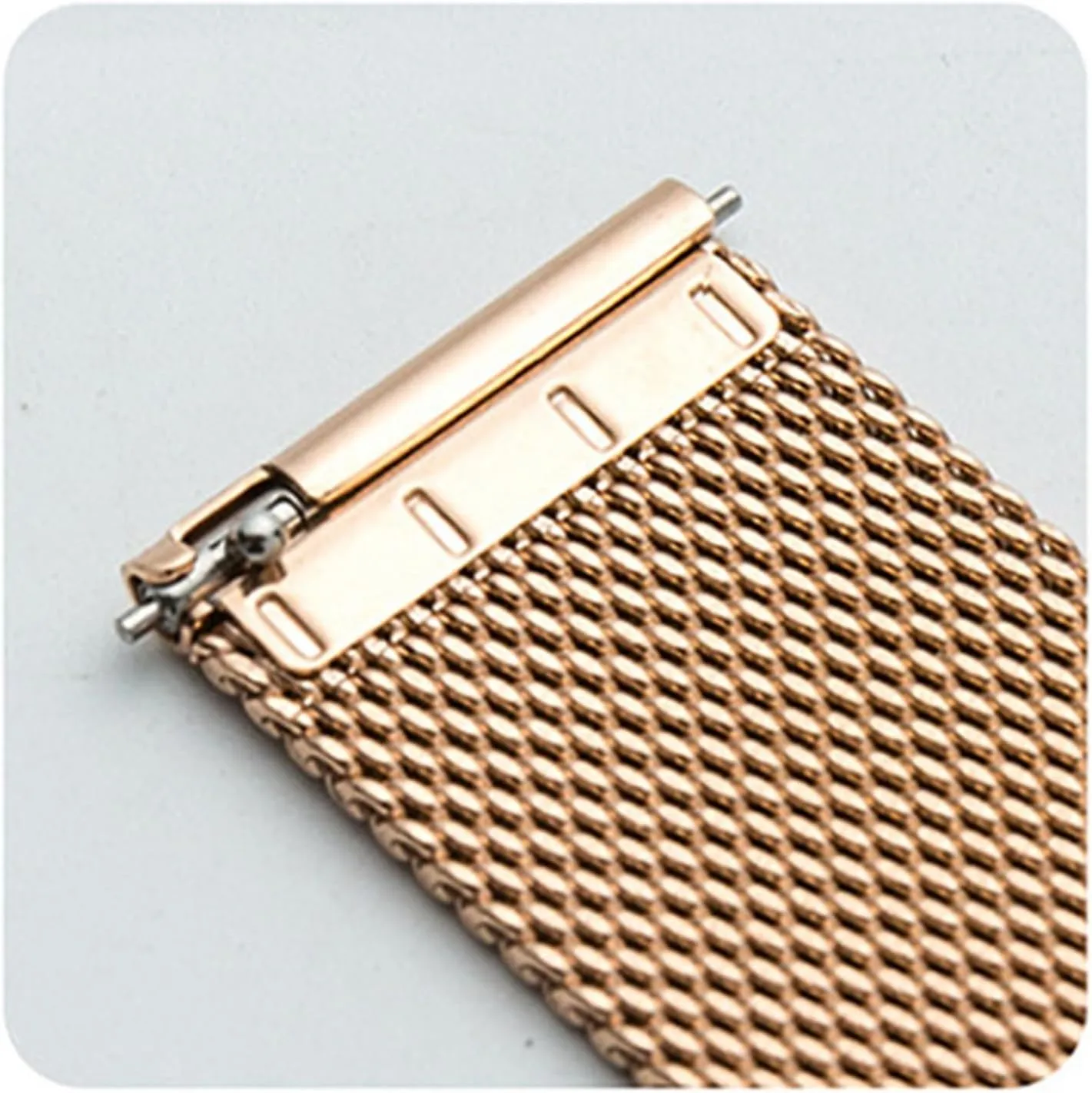 Woven Wristband Mesh Watch Band Universal Replacement Wristband 18mm 20mm for Traditional suborn statistic criticize admire anyone Watch Smart Watch Stainless Steel Metal 