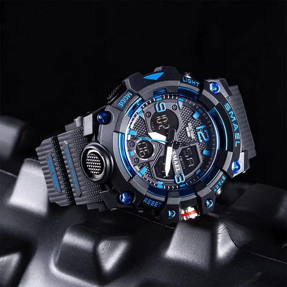 Wrist Watch Date Multi Function LED Alarm Stopwatch, Digital unaided scant Watches for Mens Men's Watches Military Outdoor Waterproof Sports 