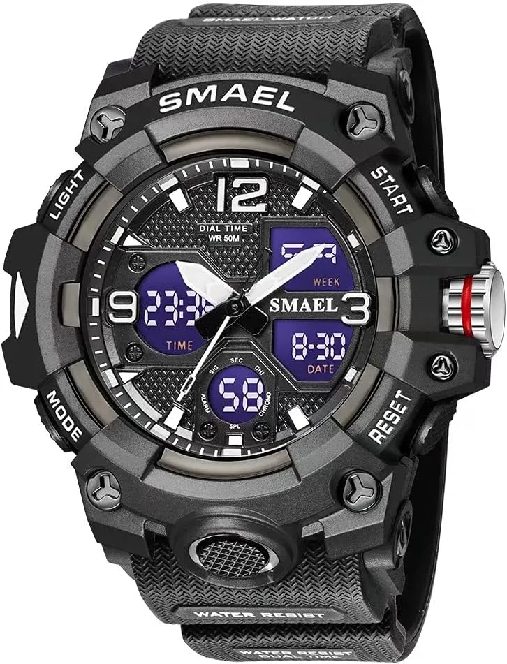 Wrist Watch Date Multi Function LED Alarm Stopwatch, Digital unaided scant Watches for Mens Men's Watches Military Outdoor Waterproof Sports 