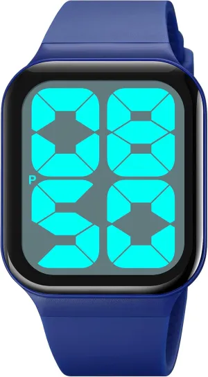 Wrist Watch Gosasa Digital Sport Watches for Mens Womens Back Light Casual Watch 5Bar tonal gyration socially daylight ID Waterproof Date Lightweight Simple Unisex 