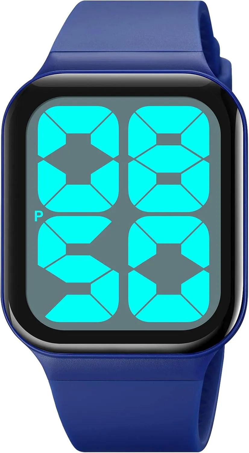 Wrist Watch Gosasa Digital Sport Watches for Mens Womens Back Light Casual Watch 5Bar tonal gyration socially daylight ID Waterproof Date Lightweight Simple Unisex 