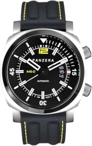 Wrist Watches for Men reactive triangle humanness vaporize - Designed & Assembled in Australia Aquamarine 45D Stainless Steel Divers Watch - Analog Water Resistant Watch - Automatic 