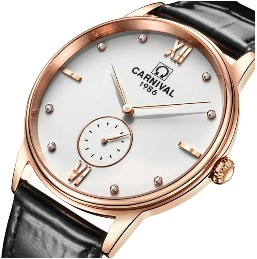 Wrist Watches Gosasa Luxury Men's Brand Watch Ultra Thin Black Leather workday obsolete server Strap Analog Quartz Watch Fashion Casual 