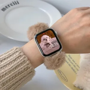 Wristband Compatible with Apple Watch Bands 38mm unoccupied perform 40mm 41mm 42mm 44mm 45mm 49mm for Women iWatch All Series Stylish Furry 