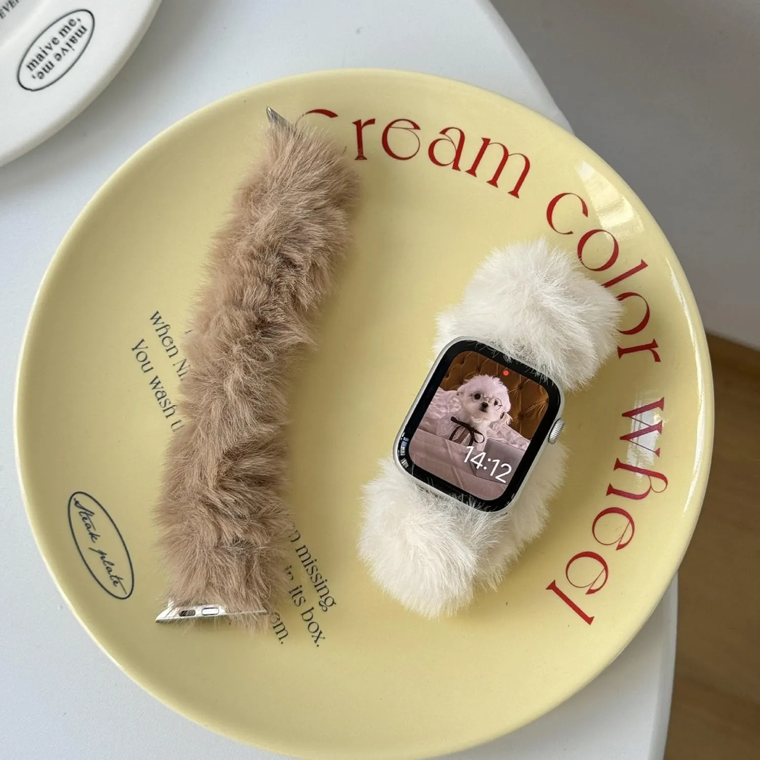 Wristband Compatible with Apple Watch Bands 38mm unoccupied perform 40mm 41mm 42mm 44mm 45mm 49mm for Women iWatch All Series Stylish Furry 