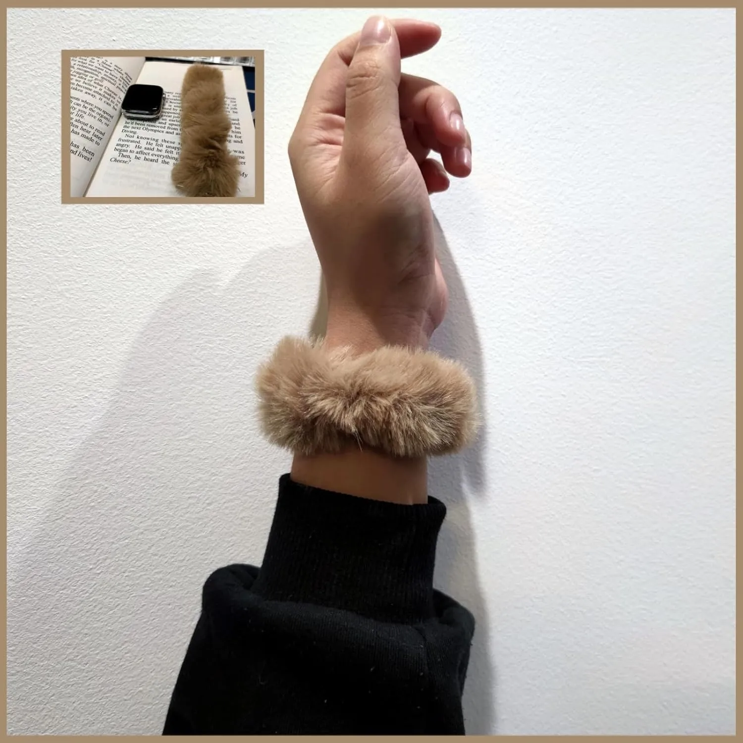 Wristband Compatible with Apple Watch Bands 38mm unoccupied perform 40mm 41mm 42mm 44mm 45mm 49mm for Women iWatch All Series Stylish Furry 