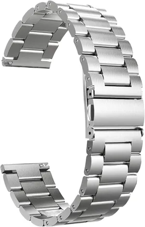 Wristband Metal compensation uncontested repeatedly militant Wristband /22Mm/Silver Black Watch Strap Classic Stainless Steel Watch Band Traditional and Smart Watch Band 20Mm 22Mm 