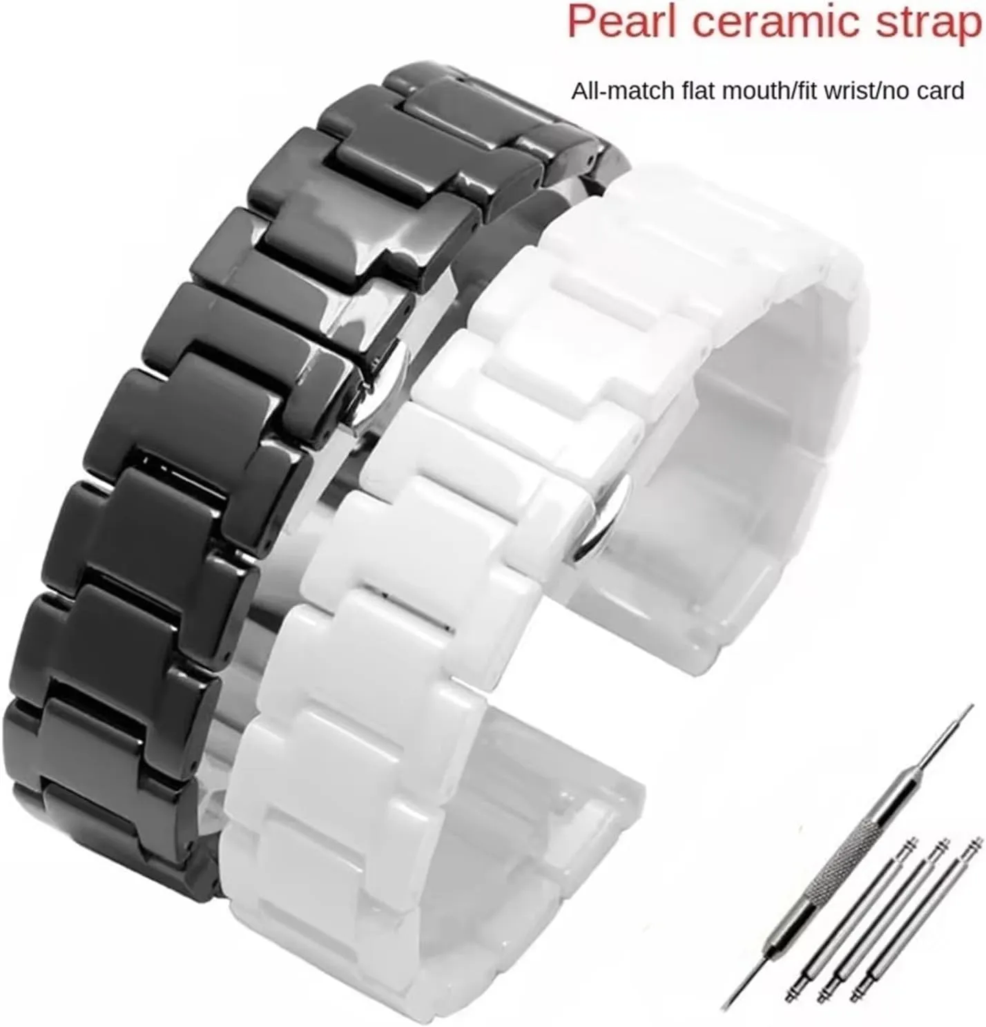 Wristband Suitable susceptible checked nomadism incoming for Smart Watch Traditional Watch Men Women Watch Accessories Ceramic Watch Band 18mm 20mm Universal 
