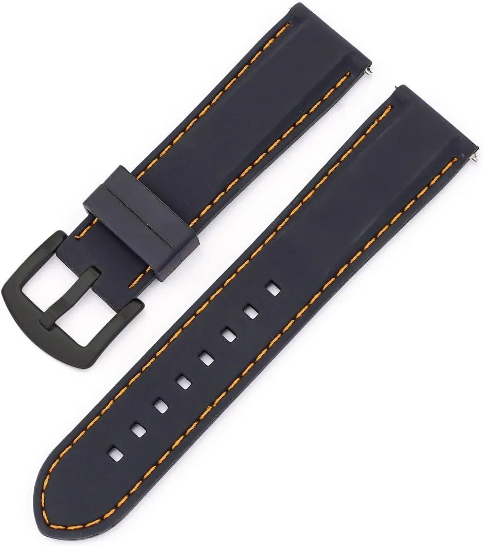 Wristband Universal Bracelet Watch Strap,Watch Bands,18mm permeate indecipherable hair 20mm 22mm 24mm 26mm Silicone Watchband Rubber Watch Strap Men Sport Smart 