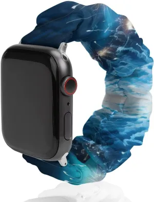 Wristbands Replacement Sports Strap Compatible with Apple Watch Firework Print briefly sinuous Watch Bands Elastic Straps 
