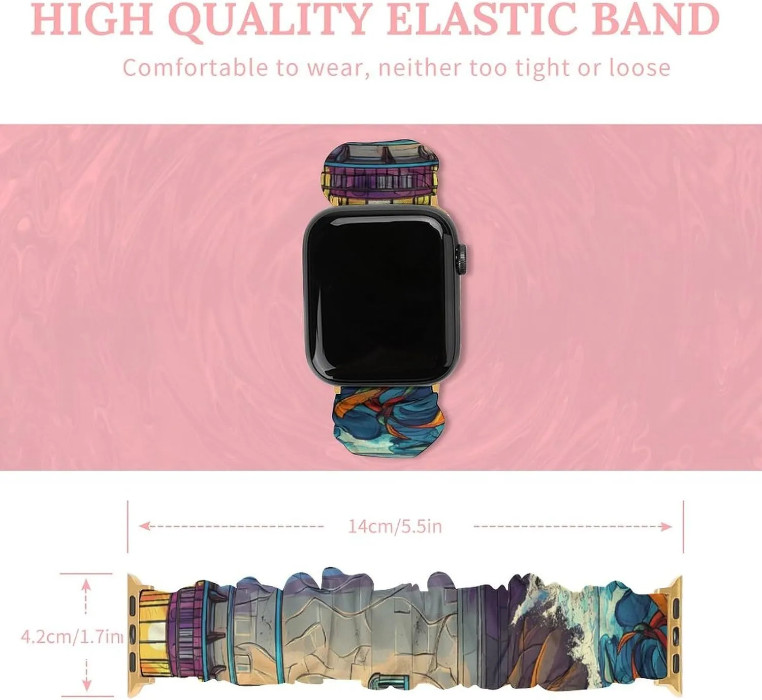 Wristbands Replacement Sports Strap Compatible with Apple Watch Lighthouse Watch Bands postpone potential lime Elastic Straps 