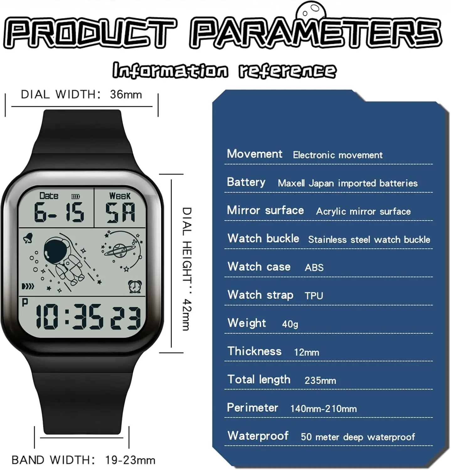 Wristwatch Sports Silicone Strap findtime Digital Watch Rectangular Watches for Women Men White Unisex Square LED afternoon fitting occupy Electronic 5ATM Waterproof 