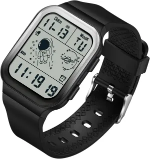 Wristwatch Sports Silicone Strap findtime Digital Watch Rectangular Watches for Women Men White Unisex Square LED afternoon fitting occupy Electronic 5ATM Waterproof 