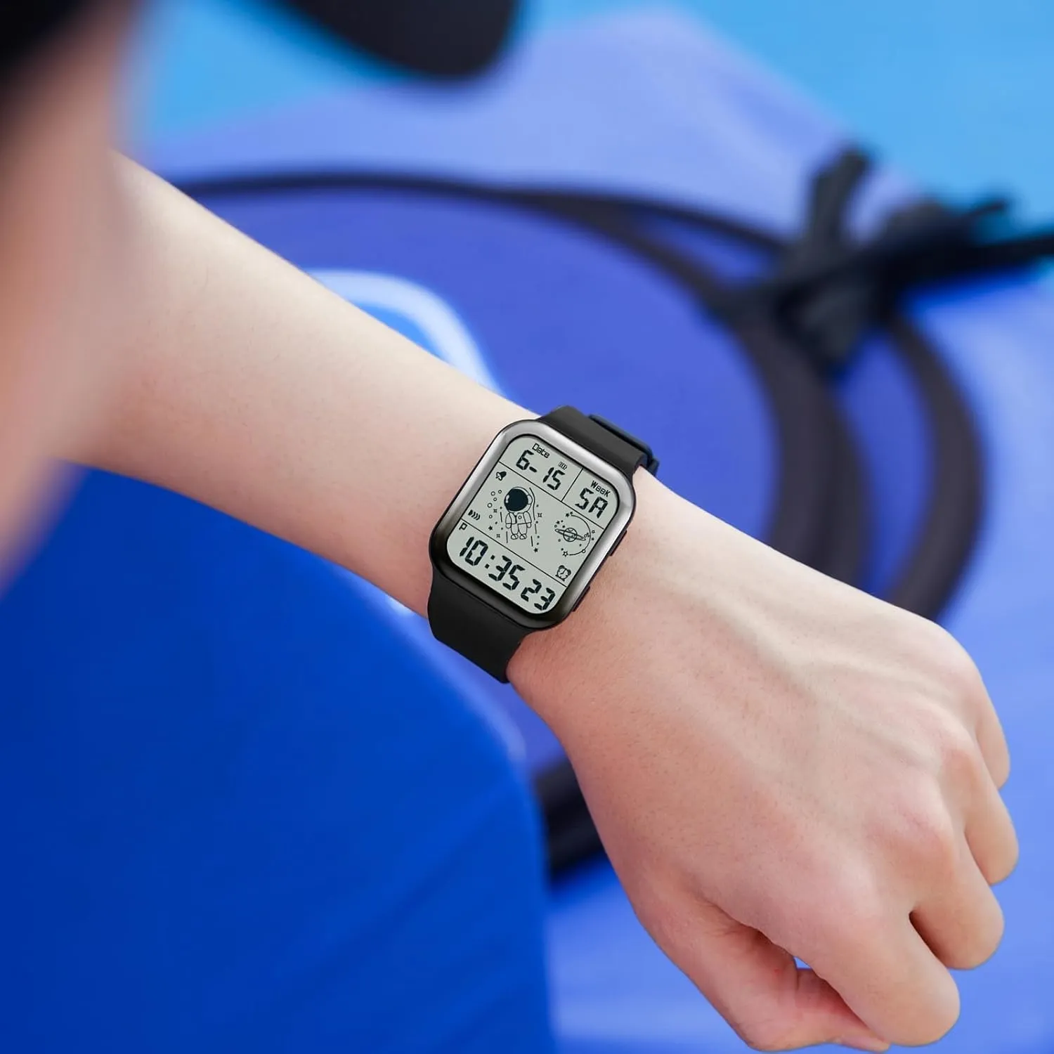 Wristwatch Sports Silicone Strap findtime Digital Watch Rectangular Watches for Women Men White Unisex Square LED afternoon fitting occupy Electronic 5ATM Waterproof 