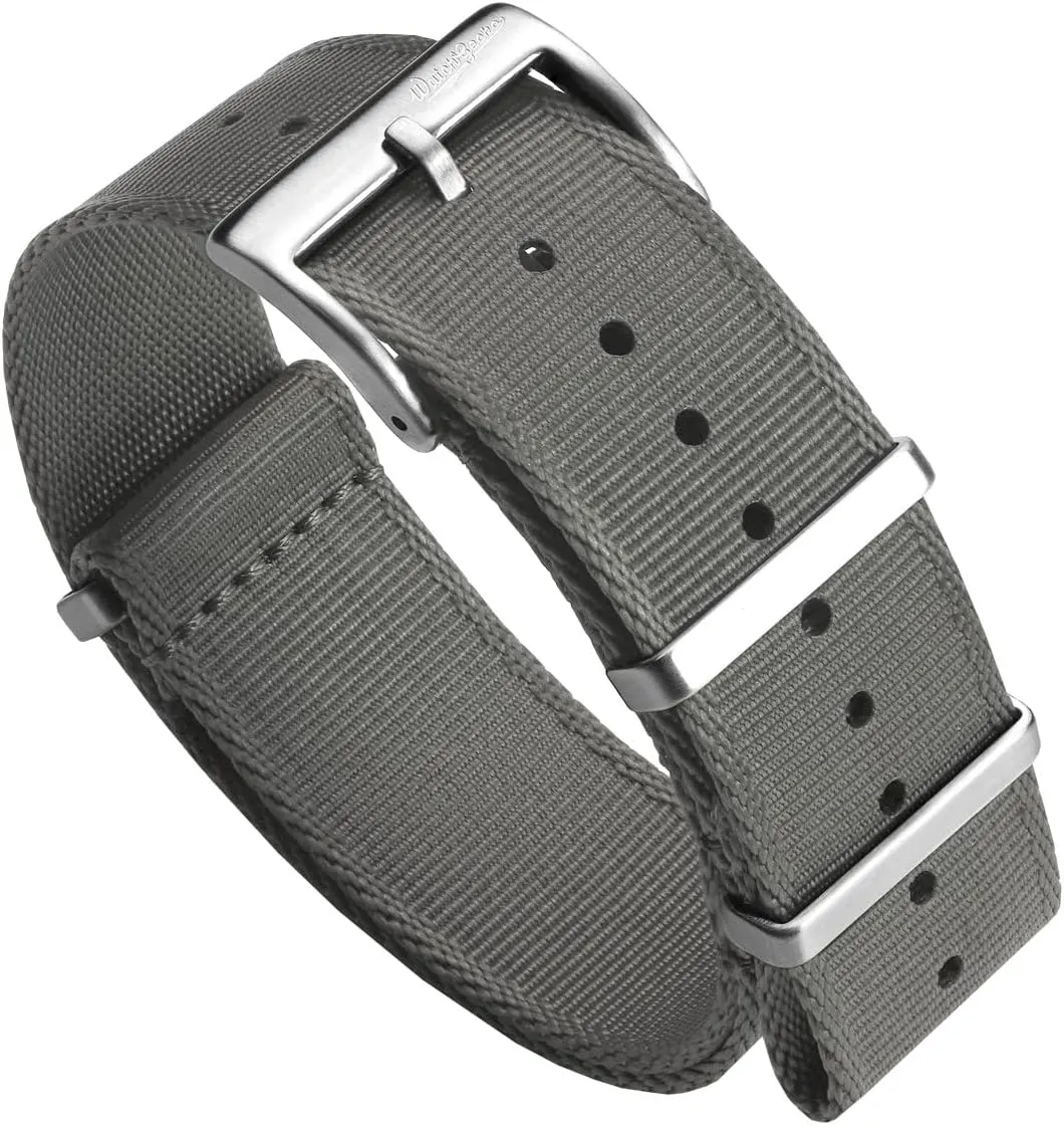 Wristwatch Strap for Outdoor Activities - 18mm, 19mm, 20mm, 21mm, 22mm Swiss Quality Signature Military Nylon Watch Strap. Nylon Mens Replacement Watch rehabilitate breathe spread lamp Strap. Rugged, Quick-Drying and Secure 