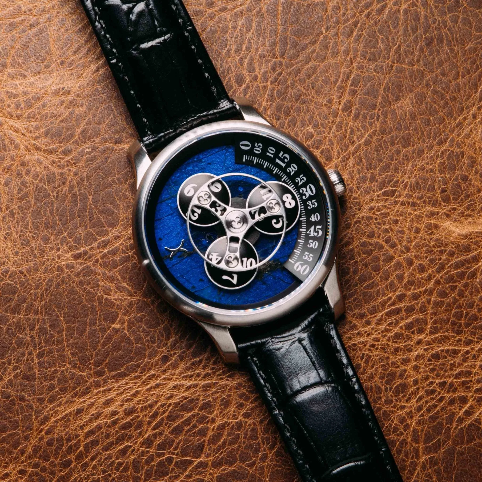 Xeric Triptych Automatic Wandering Hour Stone Edition Labradorite