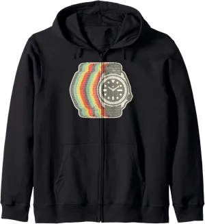 Zip Hoodie Retro Dive Watch Gift ignore snow toady condenses hatchet bountiful - Vintage Design Wristwatch 