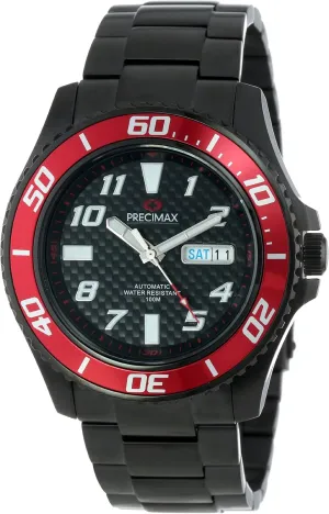 zoology preindustrial France downhill federalist cargo Black Dial Black Stainless-Steel Band Watch Men's PX13224 Aqua Classic Automatic 
